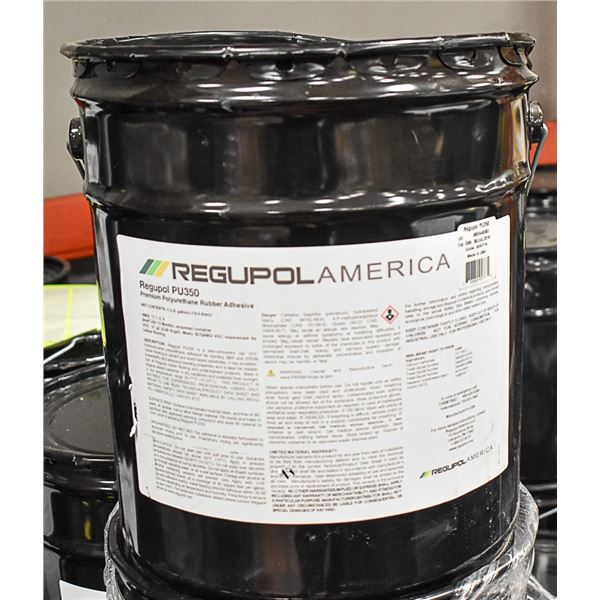 5 GAL PAIL OF REGUPOL PU350 RUBBER ADHESIVE