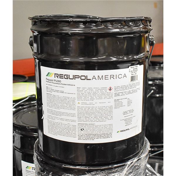 5 GAL PAIL OF REGUPOL PU350 RUBBER ADHESIVE