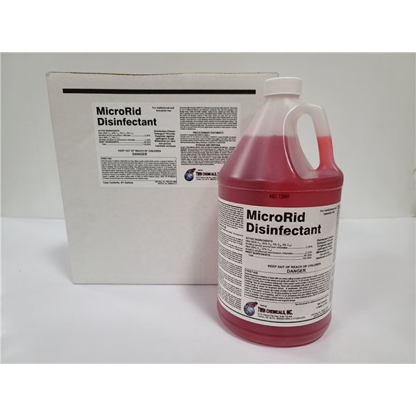NEW CASE OF 4 X 1 GALLON MICRID INSTITUTIONAL &