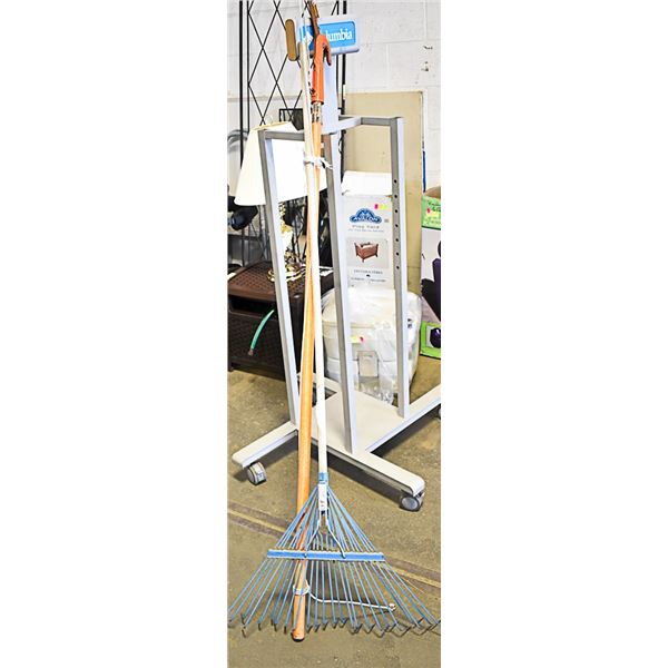POLE PRUNER & METAL FAN RAKE