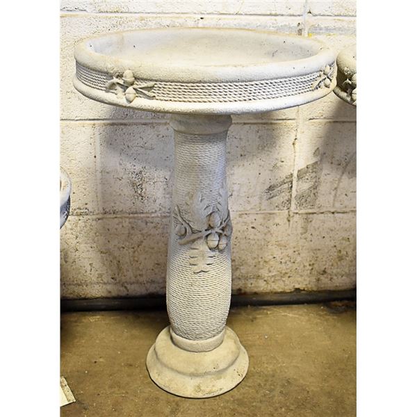 CONCRETE BIRDBATH 16" X 23"
