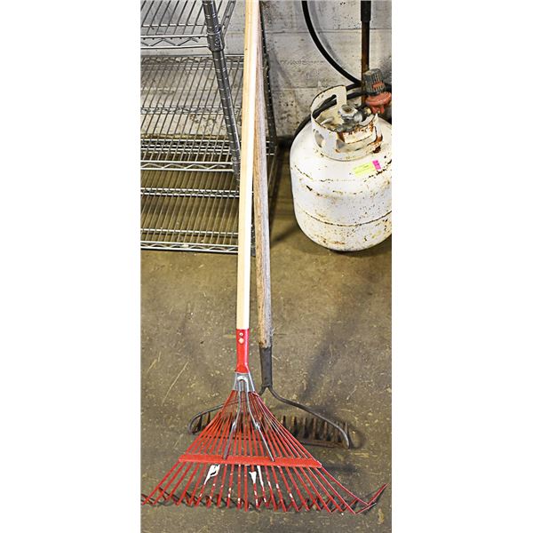 LOT OF 2 RAKES
