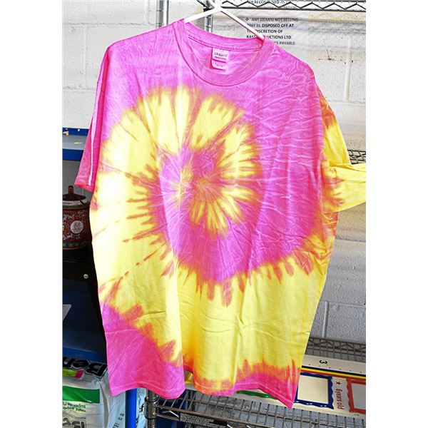 NEW GILDAN HEAVY COTTON TIE DYE XL T-SHIRT