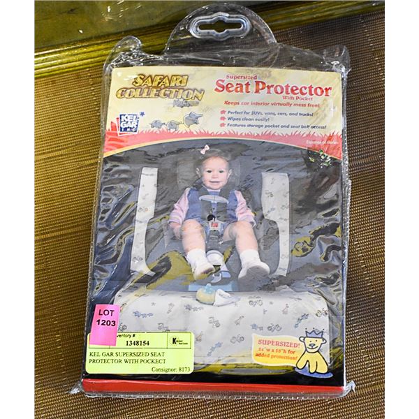 KEL GAR SUPERSIZED SEAT PROTECTOR WITH POCKECT