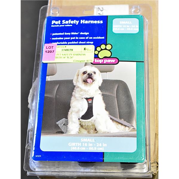 TOP PAW PET SAFETY HARNESS SMALL CIRTH 16" X 24"