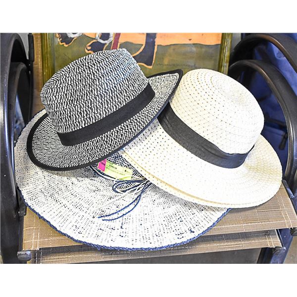NEW LOT OF 4 LADIES SUMMER HATS