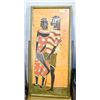 Image 1 : AFRICAN SILKSCREEN PICTURE 16"X36"