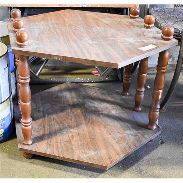 VINTAGE HEXAGON SIDE TABLE