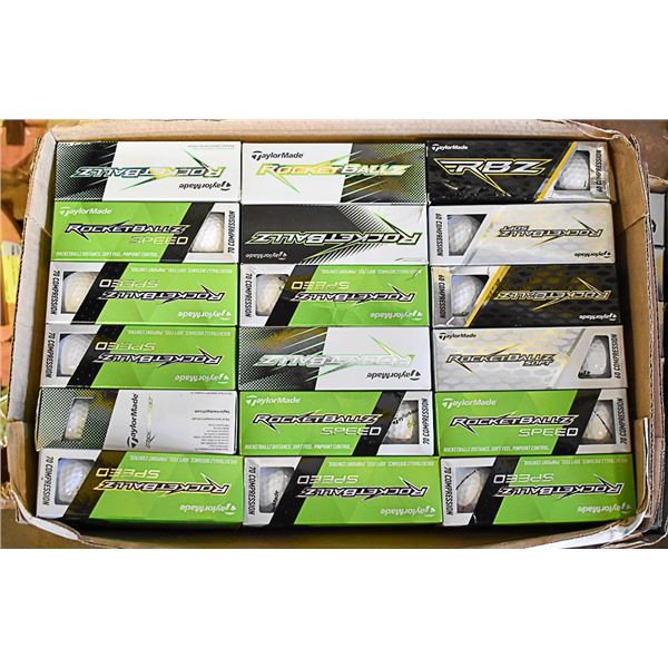 FLAT RECLAIMED TAYLORMADE ROCKETBALLZ GOLF BALLS