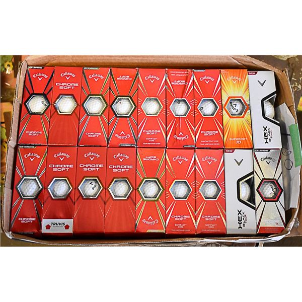 FLAT RECLAIMED CALLAWAY CHROME SOFT GOLF BALLS