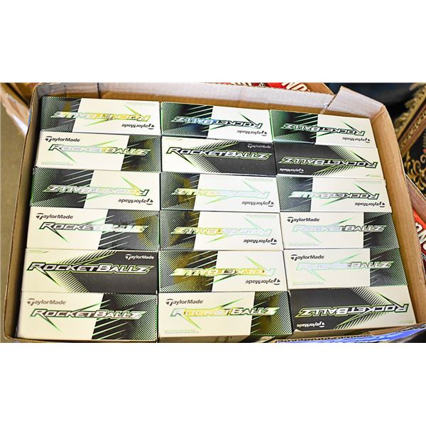 FLAT RECLAIMED TAYLORMADE ROCKETBALLZ GOLF BALLS
