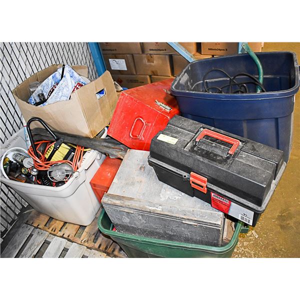 PALLET LOT OF TOOLBOXES