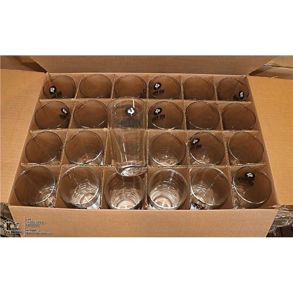 CASE OF 24 NEW 20 OZ BIG ROCK BEER GLASSES