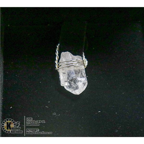 STERLING SILVER HEALING CRYSTAL PENDANT