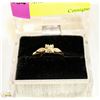 Image 1 : 14K GOLD AND DIAMOND RING