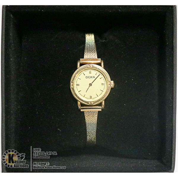 ESTATE DOXA LADIES GOLD TONE WATCH WITH