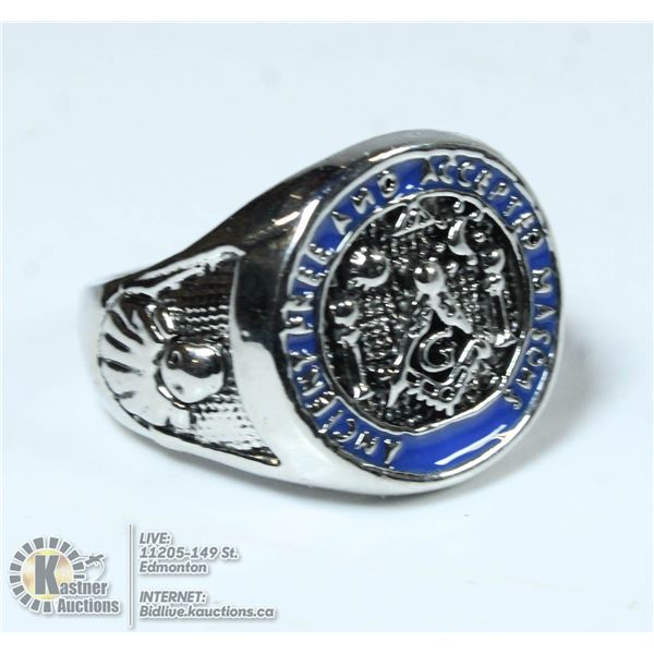 FREE MASONS MENS RING SIZE 11