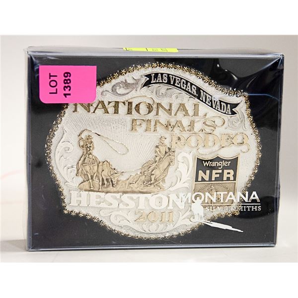 NFR 2011 GOLD/SILVER PLATED LIMITED BELT BUCKLE
