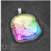 Image 1 : #29-RAINBOW SOLAR QUARTZ PENDANT