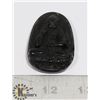 Image 1 : #202-BLACK OBSIDIAN BUDDHIST PENDANT