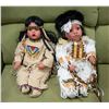 Image 1 : 2 NATIVE INDIGENOUS CANADIAN DOLLS IN FULL DECOR