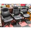 Image 1 : LOT OF 3 HYDRAULIC LIFT OFFICE CHAIRS, SOLD WITH