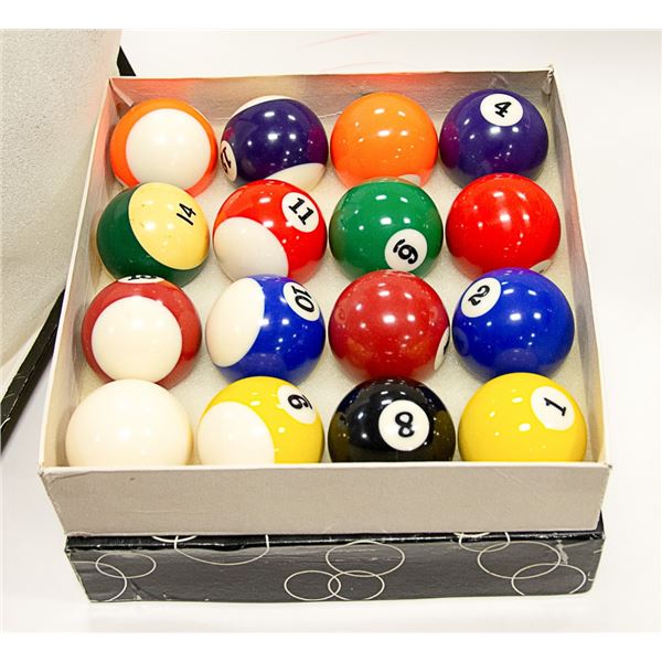 2 BOXES OF ARAMITH BELGIAN BILLIARD BALLS
