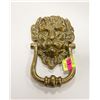 Image 1 : ANTIQUE SOLID BRASS LION HEAD DOOR KNOCKER