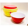Image 1 : 5 PIECE PRIMARY COLOR PYREX BOWLS