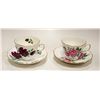 Image 1 : 2 SETS OF ROYAL VALE TEA CUPS & SAUCERS BONE