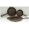 Image 1 : CAST IRON PANS.