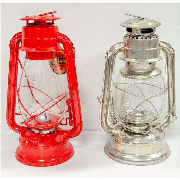 TWO BARN LANTERNS