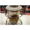 Image 2 : ANTIQUE CNR RAILWAY LANTERN WITH EMBOSSED GLOBE
