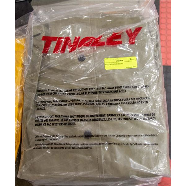 GREEN RAIN SUIT 2XL