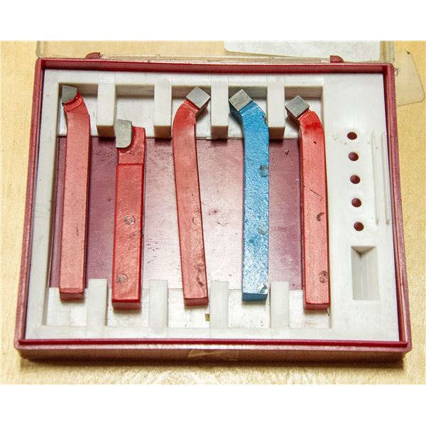 BOX OF MACHINE SHOP METAL CUTTING TOOLS