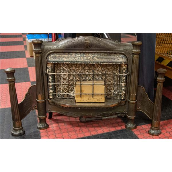 ANTIQUE BRASS DECOR FIRE PLACE INSERT