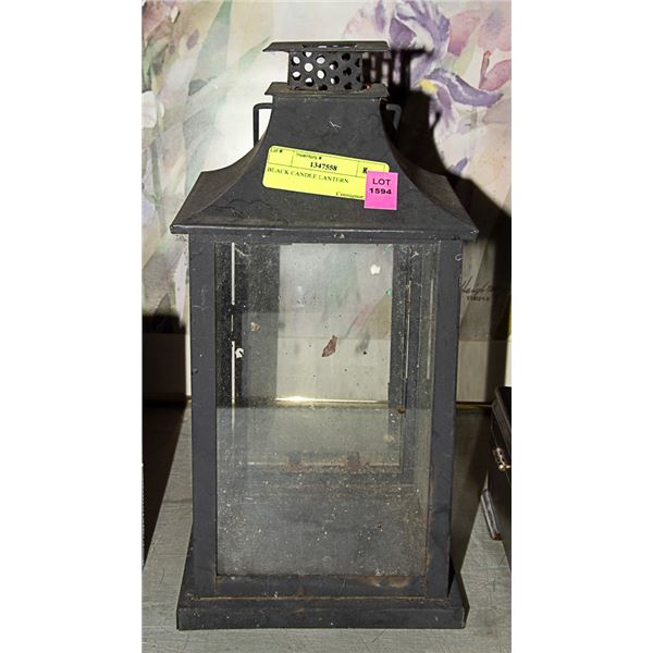 BLACK CANDLE LANTERN