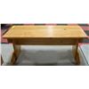 Image 1 : SOLID WOOD TABLE BENCH.