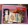 Image 1 : TOTE OF NEW STORE FOOD, DESSERTS, VITAMINS & MORE