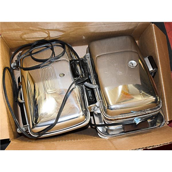 2 X 1950'S/60'S  WAFFLE IRONS