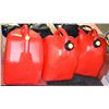 Image 1 : 3 GAS CANS- 5 GALLONS/ 20 L