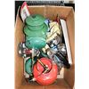 Image 1 : BOX FULL OF OLD COLEMAN LANTERNS & PARTS. ESTATE