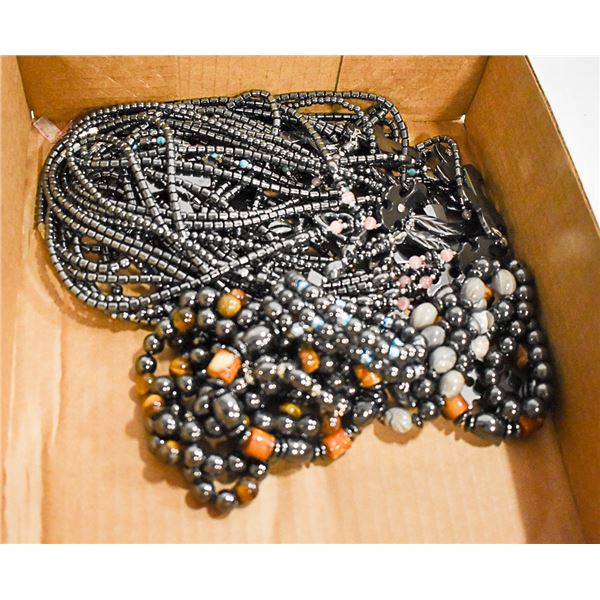 NEW HEMATITE JEWELERY 25 NECKLACES....14 BRACELETS
