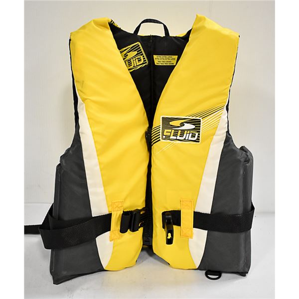 NEW FLUID LIFE JACKET SIZE 2XL/3XL