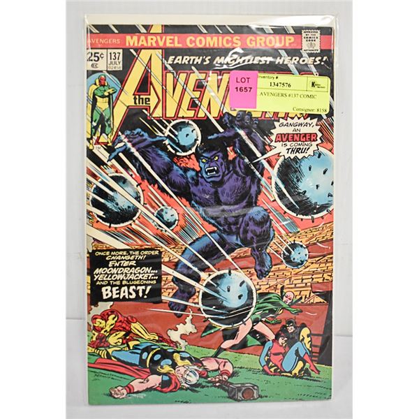 MARVEL AVENGERS #137 COMIC