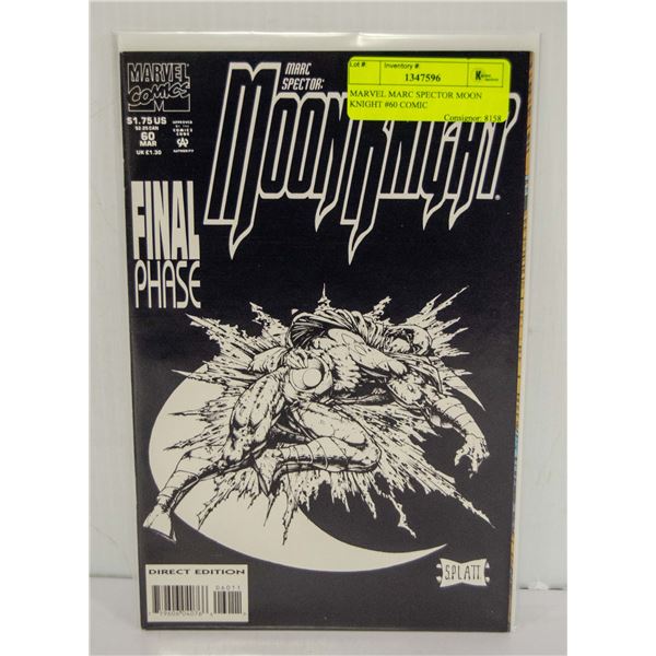 MARVEL MARC SPECTOR MOON KNIGHT #60 COMIC