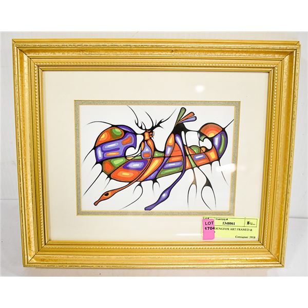 CECIL YOUNGFOX ART FRAMED & MATTED