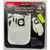 Image 1 : KIRKLAND SIGNATURE 4 PACK GOLF GLOVES SIZE: M