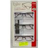 Image 1 : FOSTER GRANT LADIES READING GLASSES 3 PACK +3.00