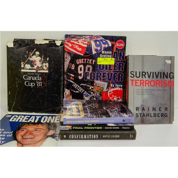 HOCKEY,  WAR,  ETC. QUALITY BOOKS
